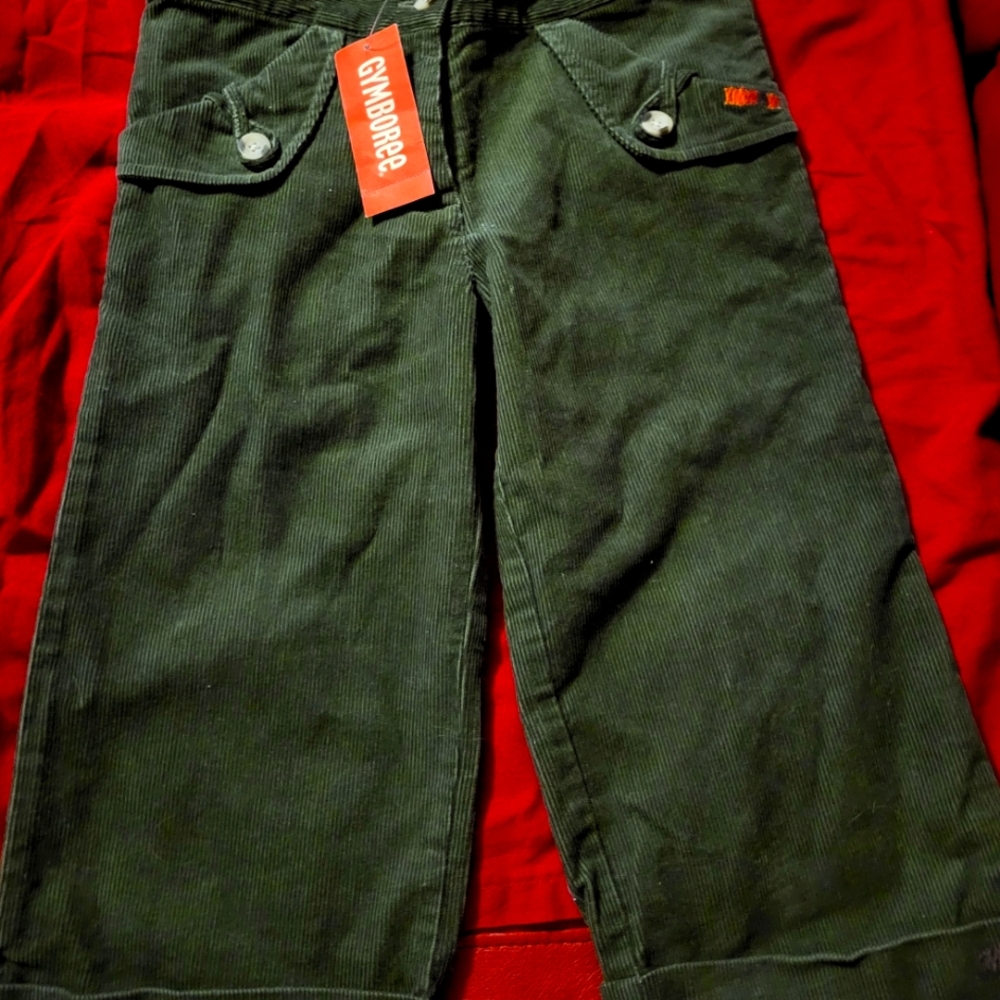 Girl's cropped corduroy pants